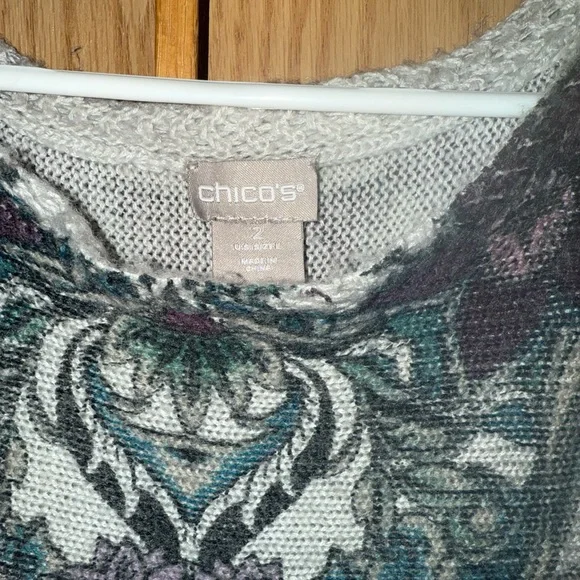 Vintage Chico's Multicolor Knit Sweater - Picture 2 of 3
